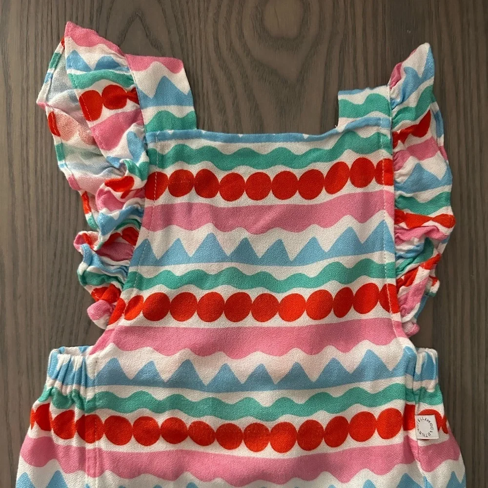 STELLA MCCARTNEY BABY GRAPHIC STRIPED JUMPSUIT